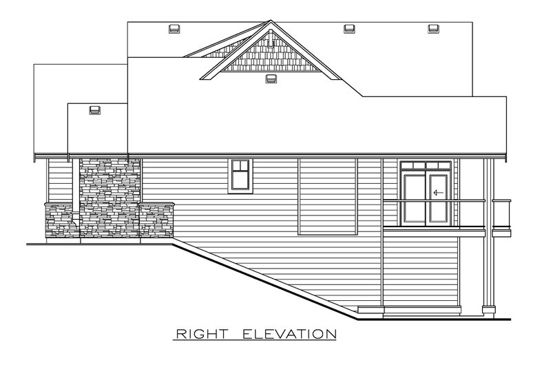 Dream House Plan - Exterior - Other Elevation for Craftsman House Plan #1100-153 - 3 bed, 2.5 bath