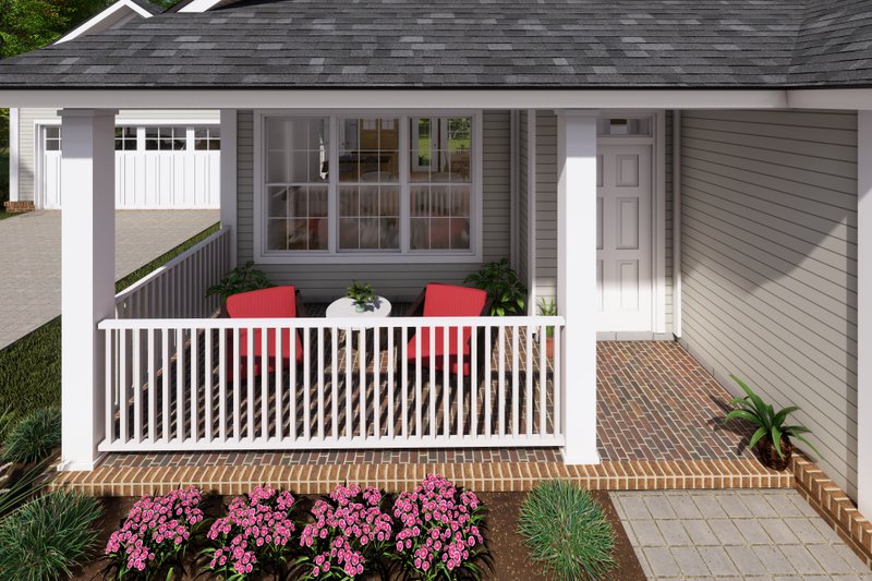 House Blueprint - Exterior - Other Elevation 2 House Plan #513-2069 - 3 bed, 2 bath