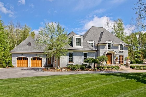 European style home, elevation photo