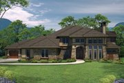 European Style House Plan - 4 Beds 4.5 Baths 4459 Sq/Ft Plan #70-1094 