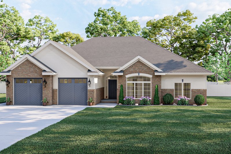 Dream House Plan - Traditional Exterior - Front Elevation Plan #455-121