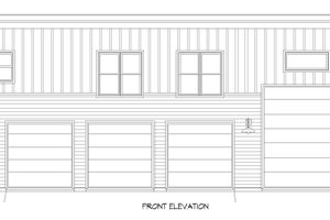 Exterior - Front Elevation 3 for Contemporary House Plan #932-307 - 2 bed, 1 bath