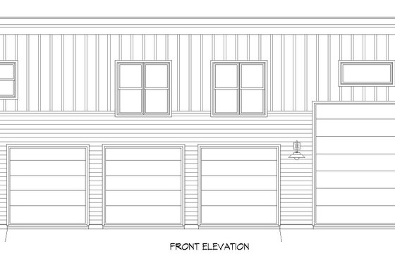 Exterior - Front Elevation 3 for Contemporary House Plan #932-307 - 2 bed, 1 bath