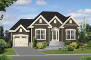 Traditional Style House Plan - 2 Beds 1 Baths 1002 Sq/Ft Plan #25-4454 