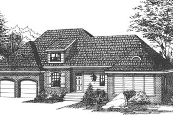 Exterior - Front Elevation for Traditional House Plan #15-125 - 3 bed, 2 bath