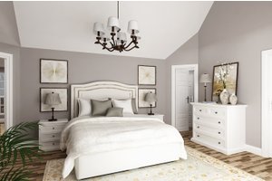 Interior - Master Bedroom for Craftsman House Plan #45-587 - 3 bed, 2.5 bath