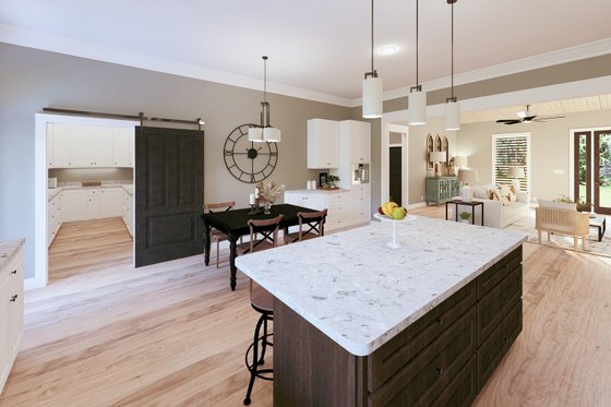 Interior - Kitchen for Barndominium House Plan #44-282 - 4 bed, 3 bath