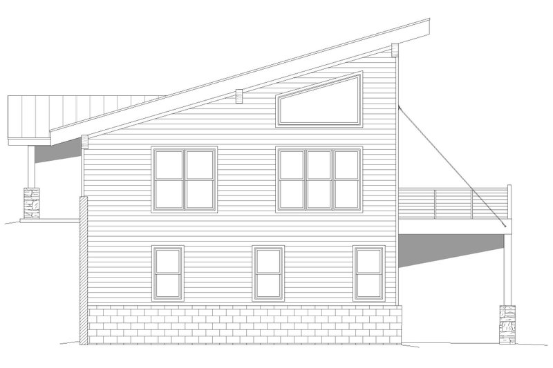 Architectural House Design - Exterior - Other Elevation for Contemporary House Plan #932-472 - 2 bed, 2 bath