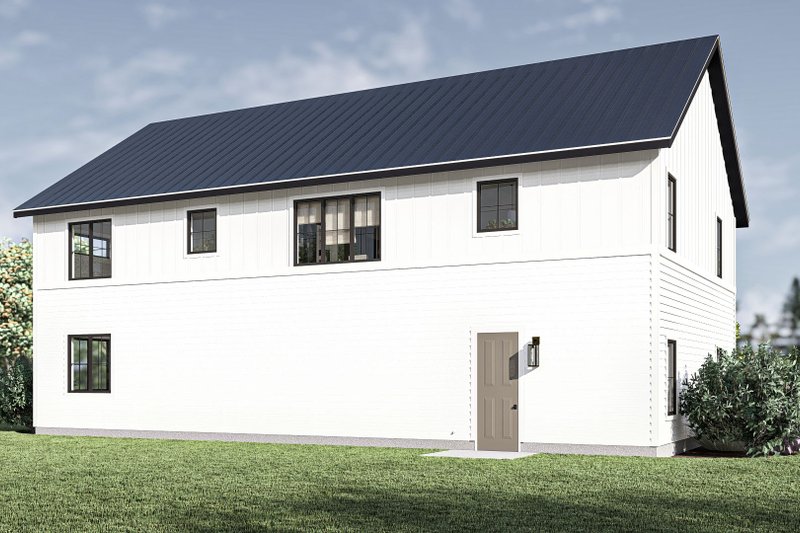 House Design - Exterior - Rear Elevation for Barndominium House Plan #455-489 - 2 bed, 1 bath