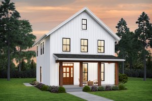 Architectural House Design - Farmhouse Exterior - Front Elevation Plan #48-1054