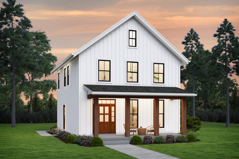 House Plan Design - Farmhouse Exterior - Front Elevation Plan #48-1054