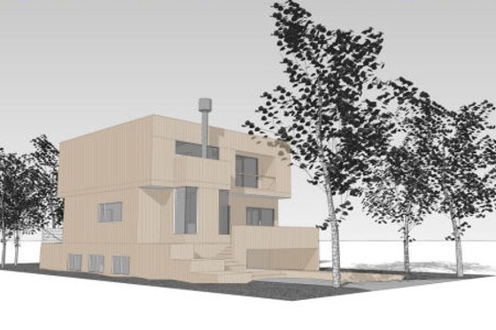 Exterior - Other Elevation for Modern House Plan #432-1 - 3 bed, 1.5 bath
