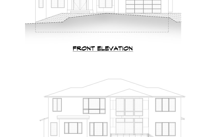 House Plan Design - Exterior - Other Elevation 1 for Contemporary House Plan #1066-139 - 7 bed, 4.5 bath