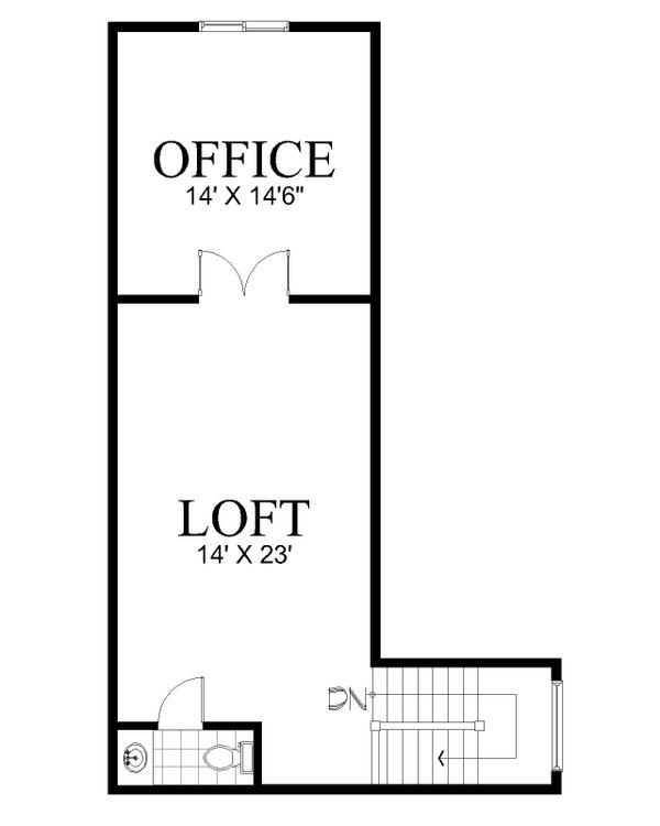 Home Plan - Floor Plan - Upper Floor for Craftsman House Plan #112-324 - 4 bed, 3 bath
