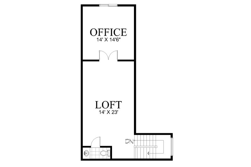 Home Plan - Floor Plan - Upper Floor for Craftsman House Plan #112-324 - 4 bed, 3 bath