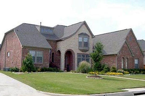 Exterior - Front Elevation for European House Plan #84-282 - 5 bed, 3 bath