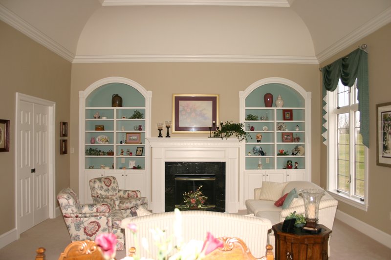 Architectural House Design - European style home, Family Room