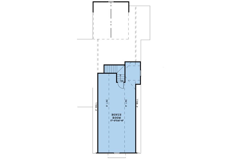 House Design - Floor Plan - Upper Floor for Farmhouse House Plan #923-395 - 3 bed, 2.5 bath