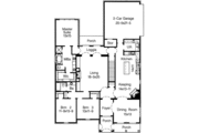 European Style House Plan - 3 Beds 2 Baths 2471 Sq/Ft Plan #15-290 