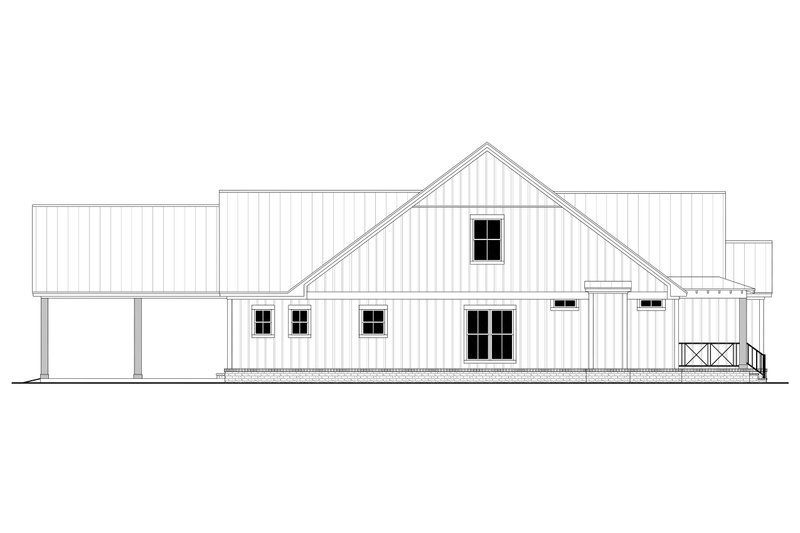 House Blueprint - Exterior - Other Elevation 1 for Farmhouse House Plan #430-243 - 4 bed, 3.5 bath