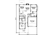 Craftsman Style House Plan - 2 Beds 2 Baths 1584 Sq/Ft Plan #20-2598 Floor 