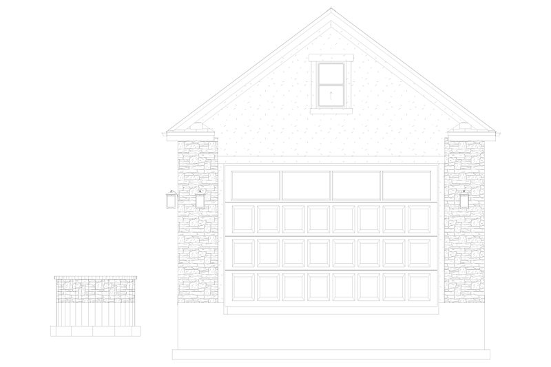 Architectural House Design - Exterior - Front Elevation 4 for Country House Plan #1060-90, 0 bath