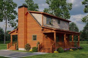 Exterior - Other Elevation 2 for Cabin House Plan #923-360 - 2 bed, 2 bath