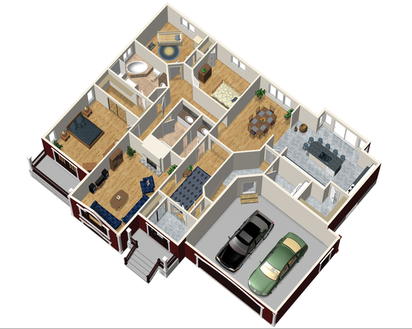 Country Floor Plan - Main Floor Plan #25-4643