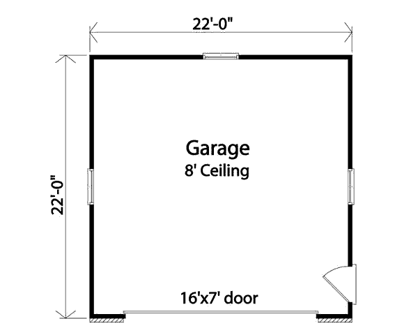 Architectural House Design - Traditional Floor Plan - Main Floor Plan #22-438
