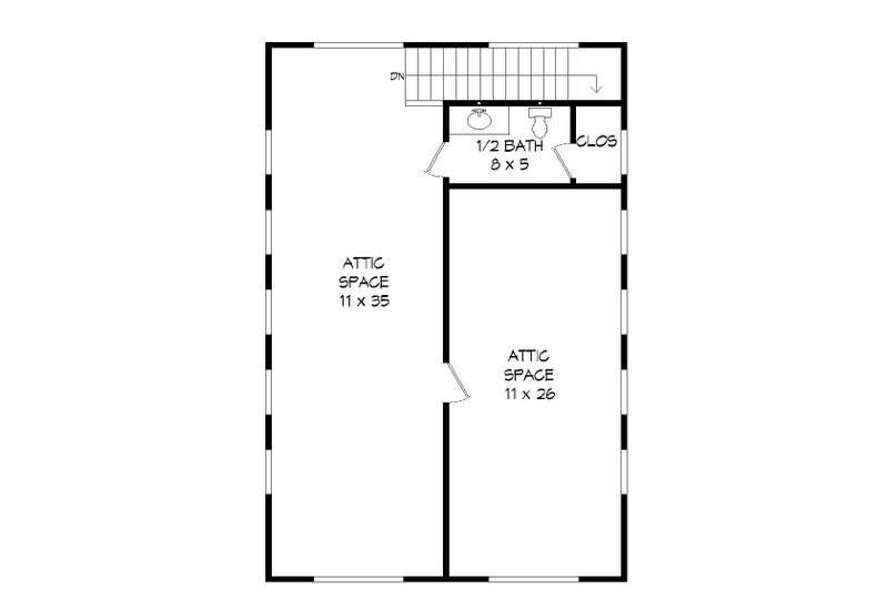 Contemporary Style House Plan - 0 Beds 0.5 Baths 867 Sq/Ft Plan #932 ...