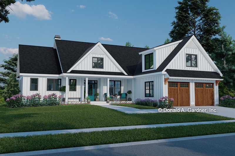 Architectural House Design - Farmhouse Exterior - Front Elevation Plan #929-1118