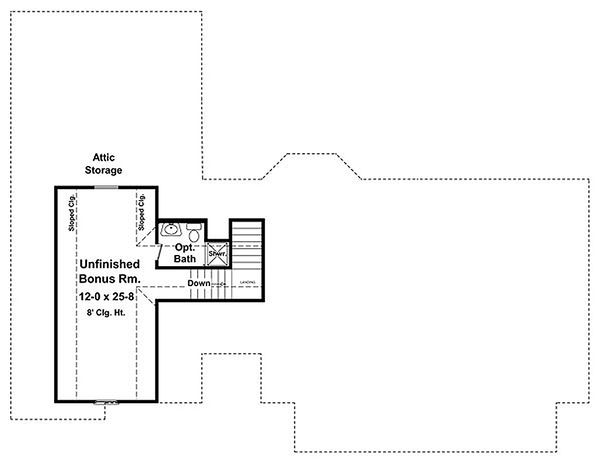 Home Plan - Country Floor Plan - Upper Floor Plan #21-301