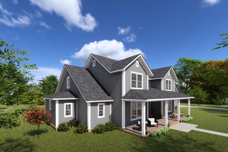 Home Plan - Exterior - Other Elevation 3 for Farmhouse House Plan #513-2224 - 4 bed, 3.5 bath
