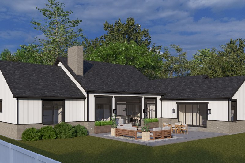 Architectural House Design - Exterior - Rear Elevation for Farmhouse House Plan #1060-345 - 3 bed, 2.5 bath