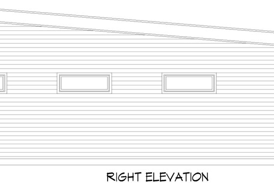 Exterior - Other Elevation 1 for Contemporary House Plan #932-1033, 0 bath