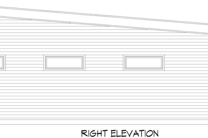 House Blueprint - Exterior - Other Elevation 1 for Contemporary House Plan #932-1033, 0 bath