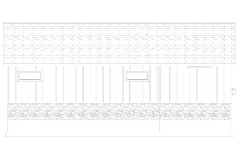 House Plan Design - Exterior - Other Elevation 1 for Traditional House Plan #1060-159, 1 bath