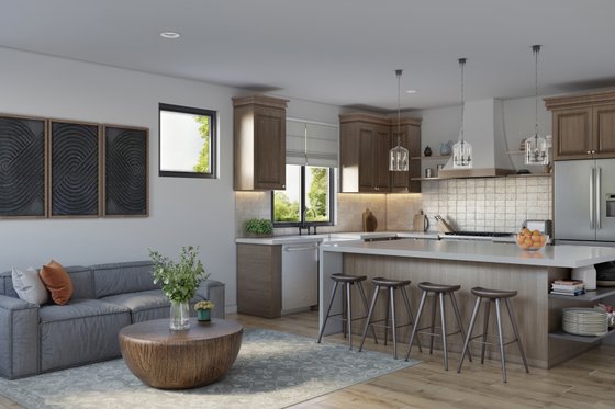 Interior - Kitchen for Farmhouse House Plan #1070-196 - 1 bed, 1 bath