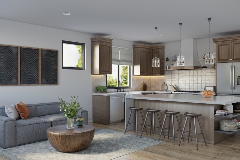 Architectural House Design - Interior - Kitchen for Farmhouse House Plan #1070-196 - 1 bed, 1 bath