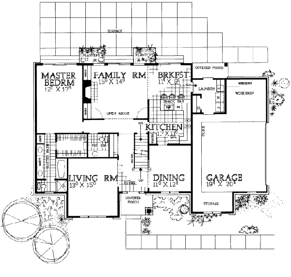 Dream House Plan - Traditional Floor Plan - Main Floor Plan #72-379