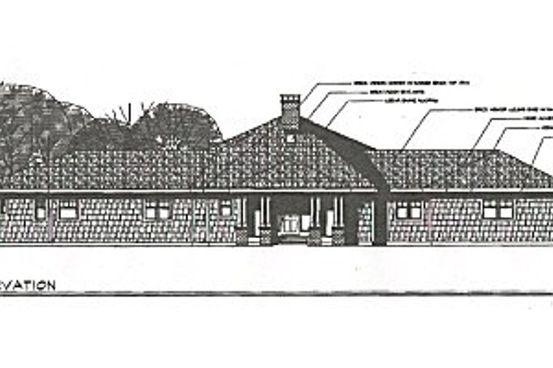 Home Plan - Exterior - Other Elevation for Farmhouse House Plan #124-195 - 3 bed, 3 bath