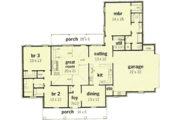 Farmhouse Style House Plan - 3 Beds 2 Baths 2045 Sq/Ft Plan #16-164 
