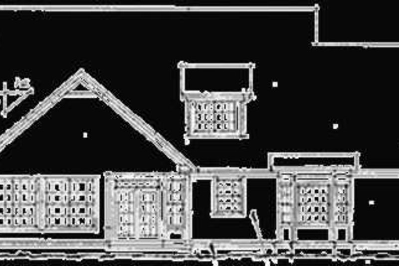 Dream House Plan - Exterior - Rear Elevation for European House Plan #20-198 - 4 bed, 3.5 bath