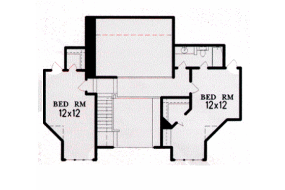 Floor Plan - Upper Floor for Country House Plan #15-217 - 4 bed, 4 bath