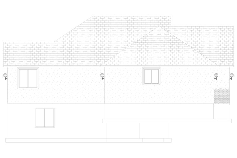 House Design - Exterior - Other Elevation for Traditional House Plan #1060-226 - 3 bed, 2 bath