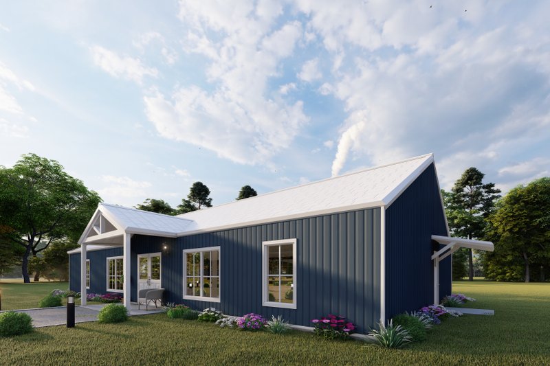 Dream House Plan - Exterior - Other Elevation 2 for Barndominium House Plan #1107-39 - 4 bed, 3 bath