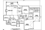 European Style House Plan - 0 Beds 3.5 Baths 3320 Sq/Ft Plan #5-352 