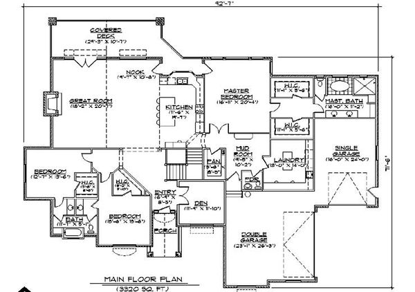 European Floor Plan - Main Floor Plan #5-352