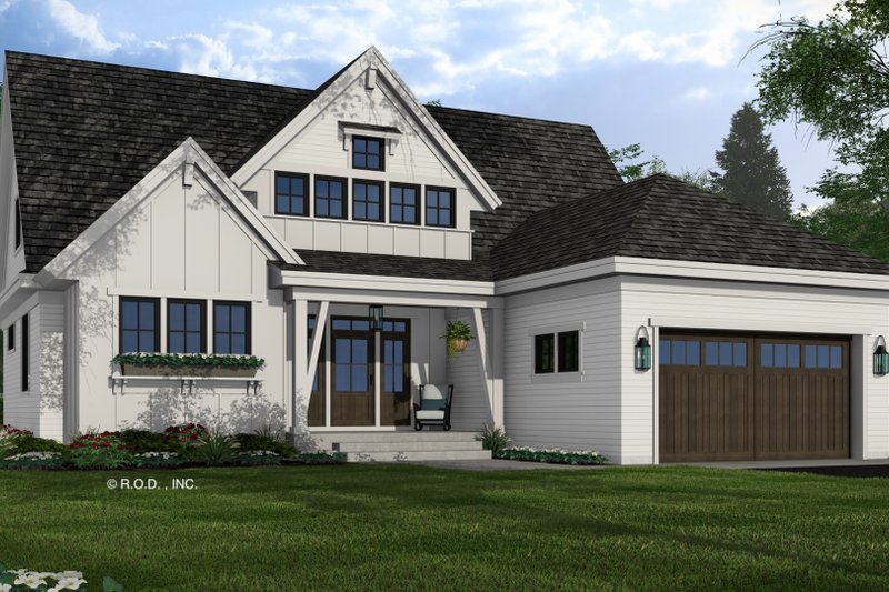 Farmhouse Style House Plan - 3 Beds 3.5 Baths 2451 Sq/Ft Plan #51-1302