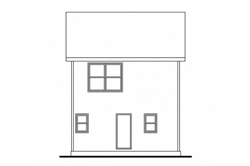 Architectural House Design - Exterior - Rear Elevation 1 for Farmhouse House Plan #20-2628 - 3 bed, 2.5 bath